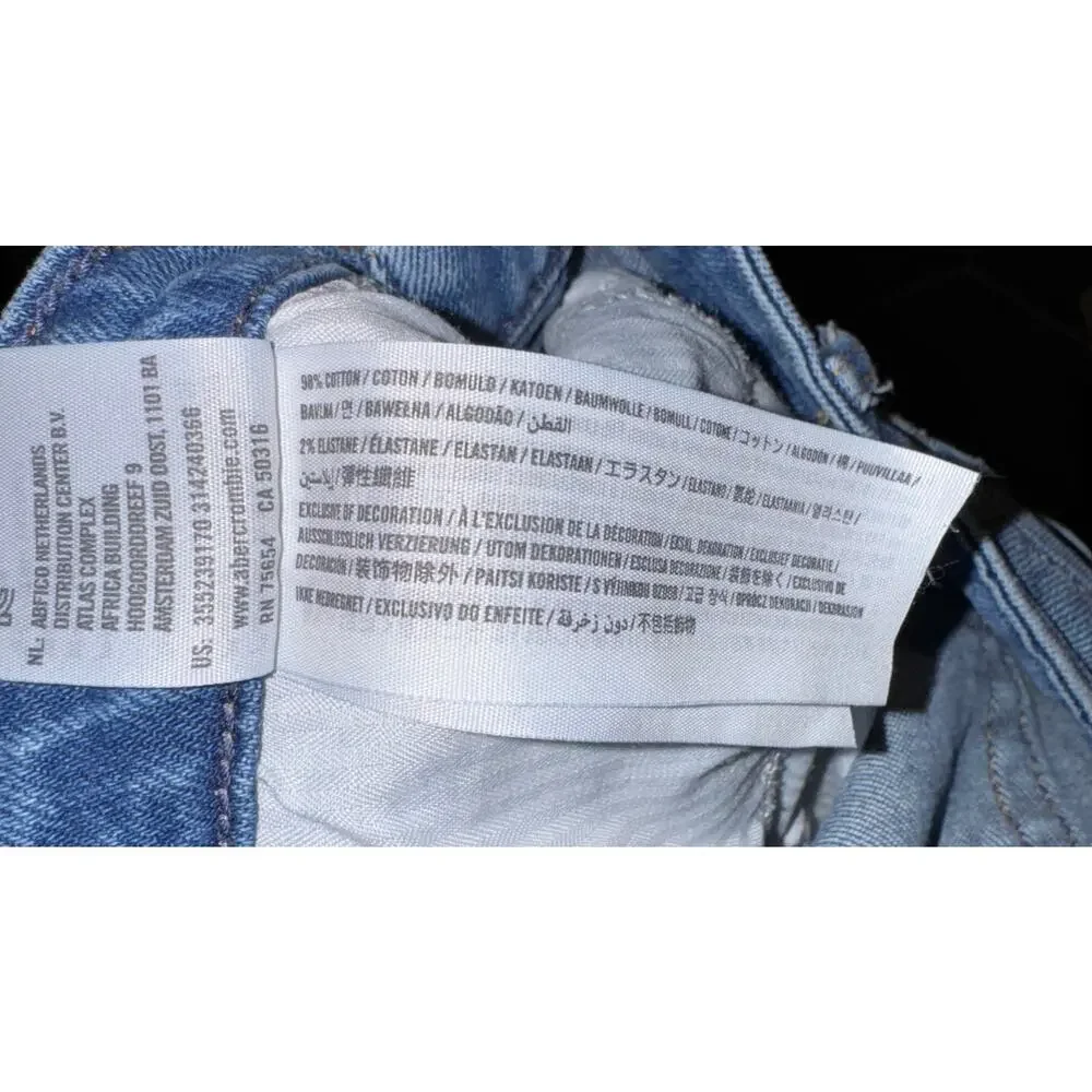 Hollister embroidered destroyed